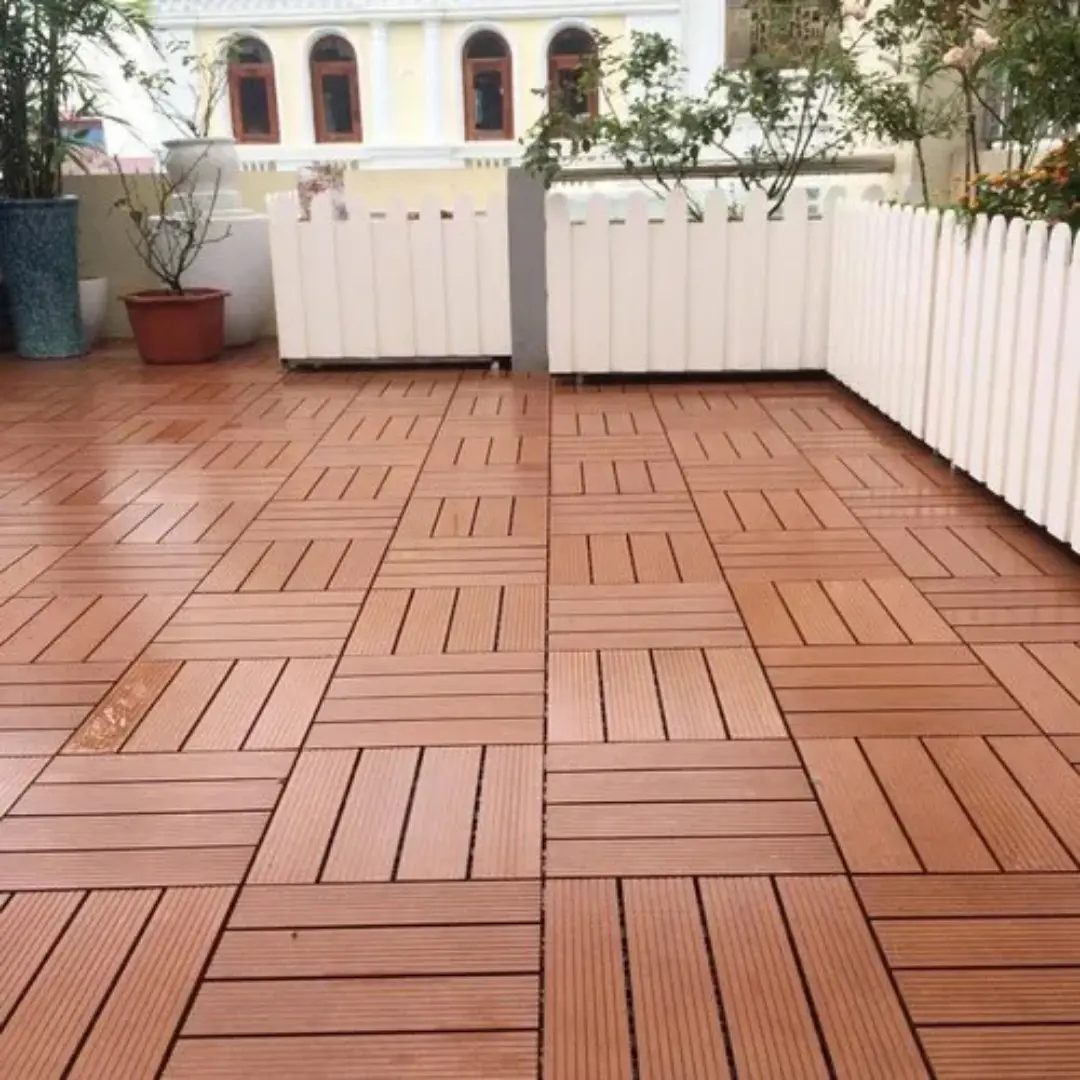Thermo Pine Tile Decking